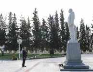 İlham Əliyev Kürdəmir rayonunda səfərdədir (FOTO)