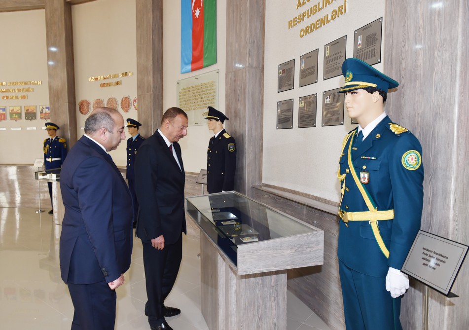 Prezident İlham Əliyev Kürdəmirdə Bayraq Meydanının açılışında iştirak edib (FOTO)