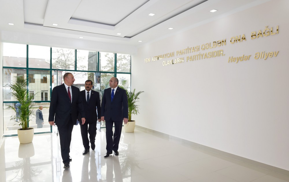 YAP Kürdəmir rayon təşkilatının inzibati binası istifadəyə verilib (FOTO)