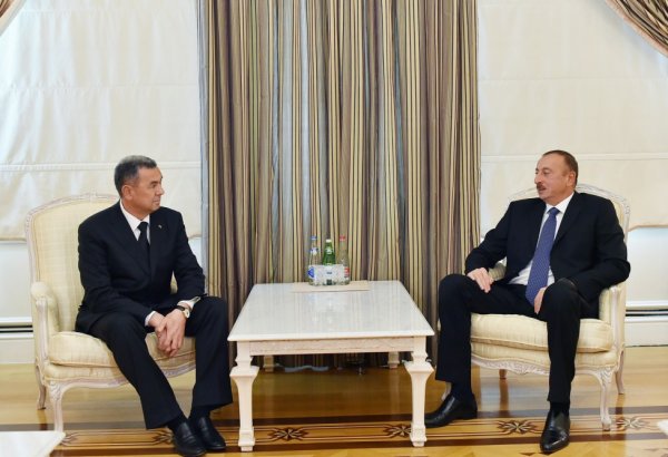 İlham Əliyev Türkmənistan Baş nazirinin müavinini qəbul edib