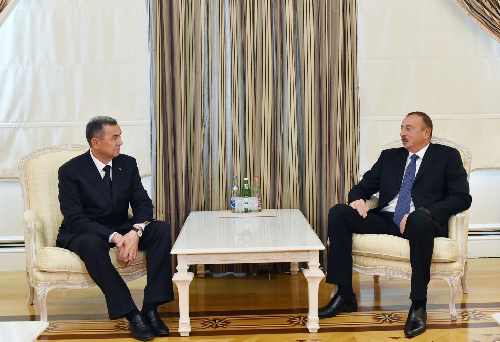 İlham Əliyev Türkmənistan Baş nazirinin müavinini qəbul edib
