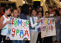 Avropa Yarışlarında uğurla çıxış etmiş idmançılarımız vətənə dönüblər (FOTO)
