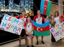Avropa Yarışlarında uğurla çıxış etmiş idmançılarımız vətənə dönüblər (FOTO)