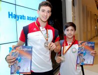 Avropa Yarışlarında uğurla çıxış etmiş idmançılarımız vətənə dönüblər (FOTO)