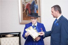 Nuridə Qurbanova Rusiya Akademiyasının medalı ilə mükafatlandırılıb (FOTO)