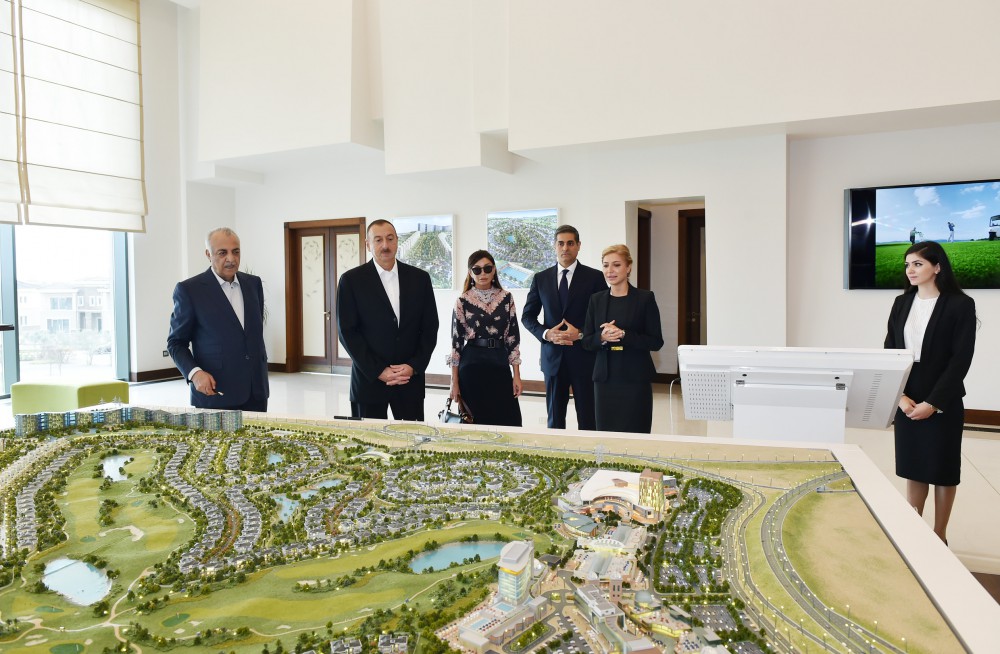 Prezident İlham Əliyev və xanımı məktəb kompleksinin və Qolf klubunun açılışında iştirak ediblər (FOTO)