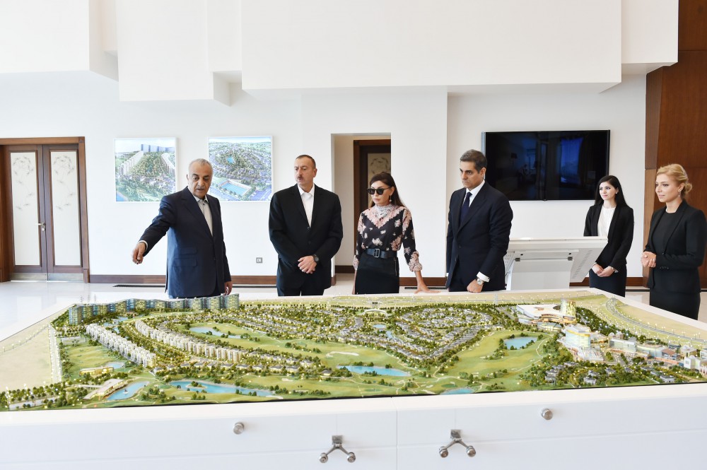 Prezident İlham Əliyev və xanımı məktəb kompleksinin və Qolf klubunun açılışında iştirak ediblər (FOTO)