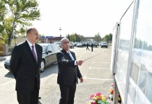 Prezident İlham Əliyev Göyçay-Ucar avtomobil yolunun açılışını edib (FOTO)