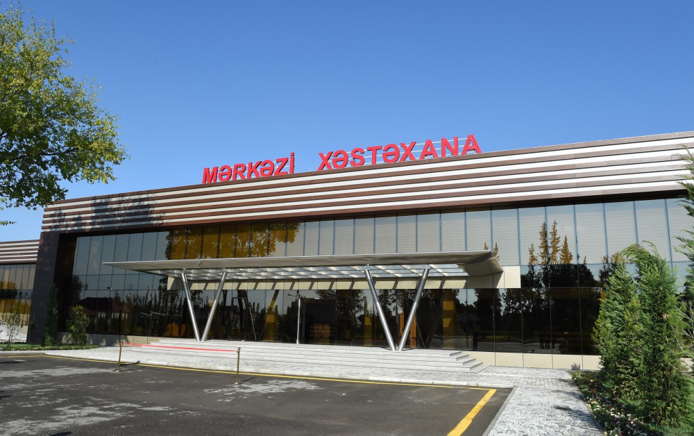 Ucar Rayon Mərkəzi Xəstəxanasının yeni binası istifadəyə verilib (FOTO)