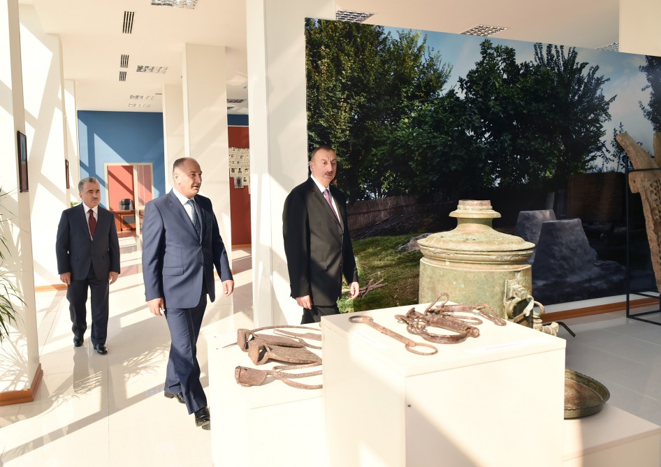 Ucar Tarix-Diyarşünaslıq Muzeyi yeni binada fəaliyyətə başlayıb (FOTO)