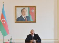 Prezident İlham Əliyev Türkdilli Dövlətlərin Xüsusi Xidmət Orqanları Konfransının 18-ci iclasının iştirakçılarını qəbul edib (FOTO)
