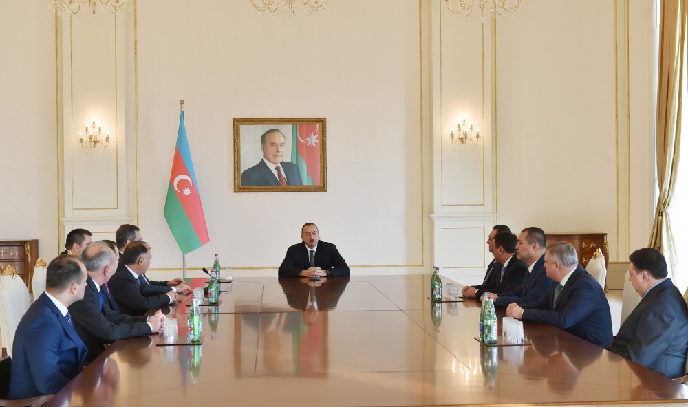 Prezident İlham Əliyev Türkdilli Dövlətlərin Xüsusi Xidmət Orqanları Konfransının 18-ci iclasının iştirakçılarını qəbul edib (FOTO)