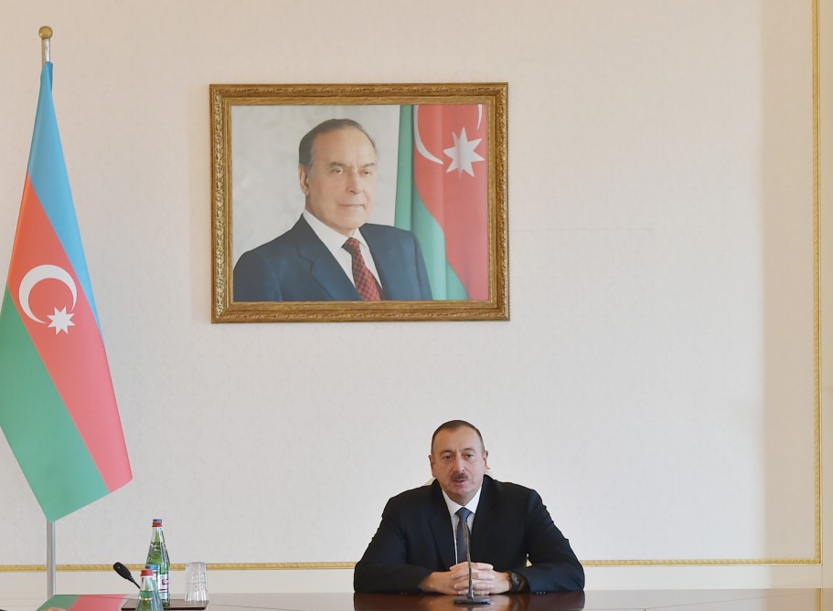 Prezident İlham Əliyev Türkdilli Dövlətlərin Xüsusi Xidmət Orqanları Konfransının 18-ci iclasının iştirakçılarını qəbul edib (FOTO)