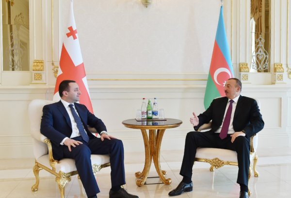 Prezident İlham Əliyev Gürcüstanın Baş nazirini qəbul edib