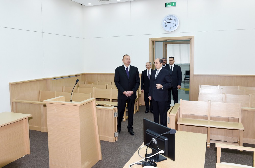 Prezident İlham Əliyev Sabunçu Məhkəmə Kompleksinin açılışında iştirak edib (FOTO)