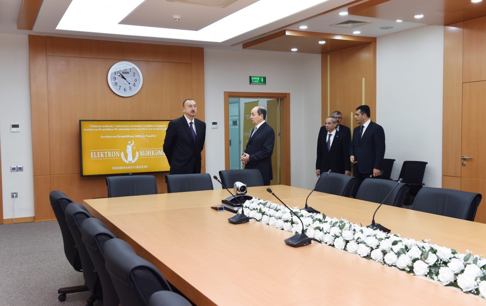 Prezident İlham Əliyev Sabunçu Məhkəmə Kompleksinin açılışında iştirak edib (FOTO)