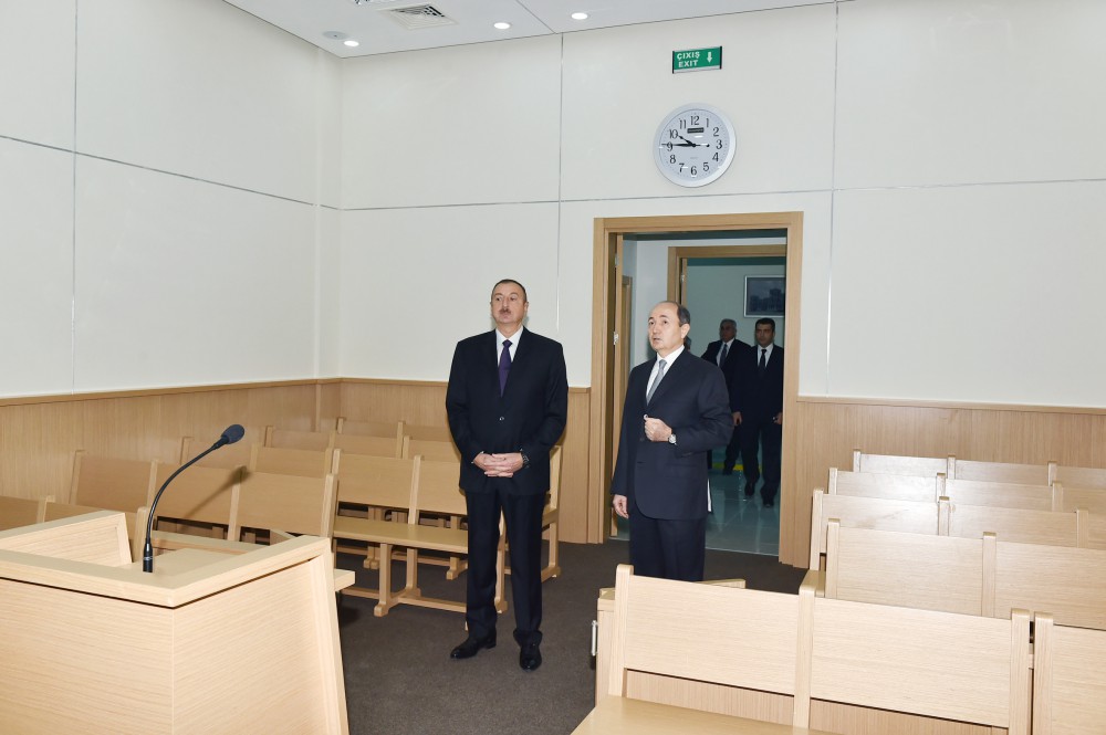 Prezident İlham Əliyev Sabunçu Məhkəmə Kompleksinin açılışında iştirak edib (FOTO)