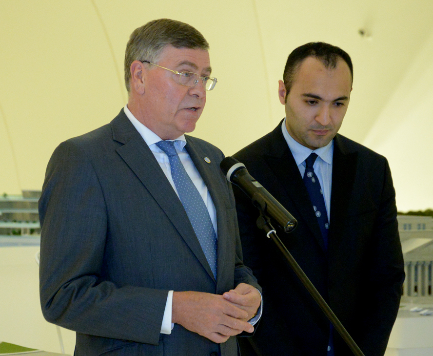 Azərbaycanın BMT Günü kampaniyasına qoşulması ilə əlaqədar Heydər Əliyev Mərkəzində mətbuat konfransı keçirilib (FOTO)