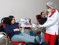 Azərbaycanda Aşura Günü ilə əlaqədar qanvermə aksiyası keçirilir (FOTO)