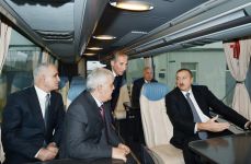 Prezident İlham Əliyev Sumqayıtda etilen-polietilen zavodunda yeni qurğuları işə salıb (FOTO)