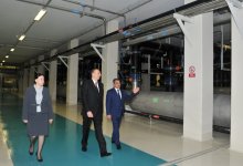 Prezident İlham Əliyev Ceyranbatan Ultrasüzgəcli Sutəmizləyici Qurğular Kompleksinin açılışında iştirak edib (FOTO)