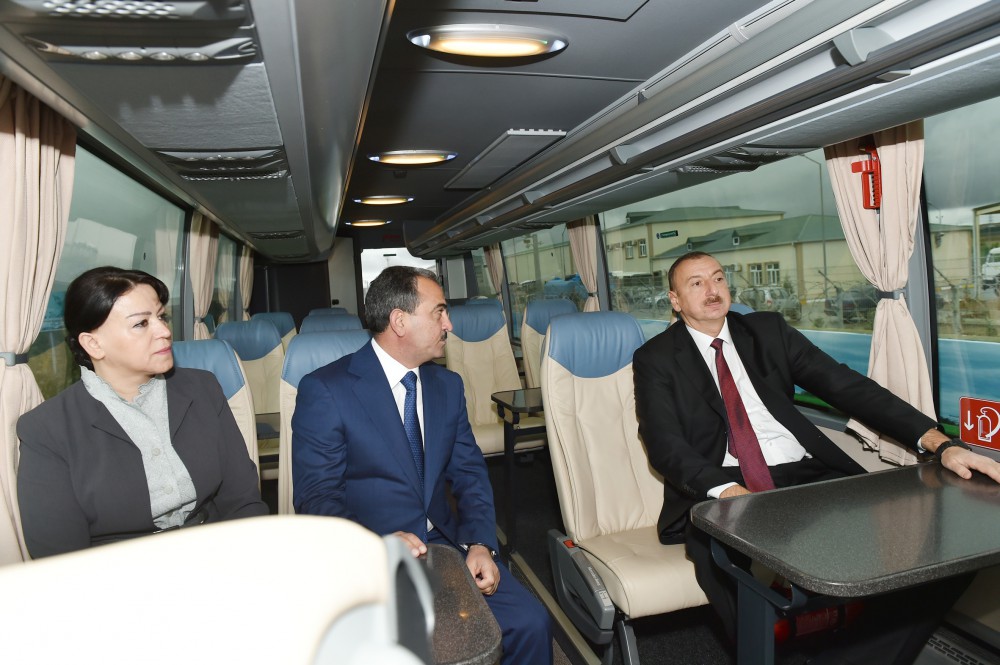 Prezident İlham Əliyev Ceyranbatan Ultrasüzgəcli Sutəmizləyici Qurğular Kompleksinin açılışında iştirak edib (FOTO)