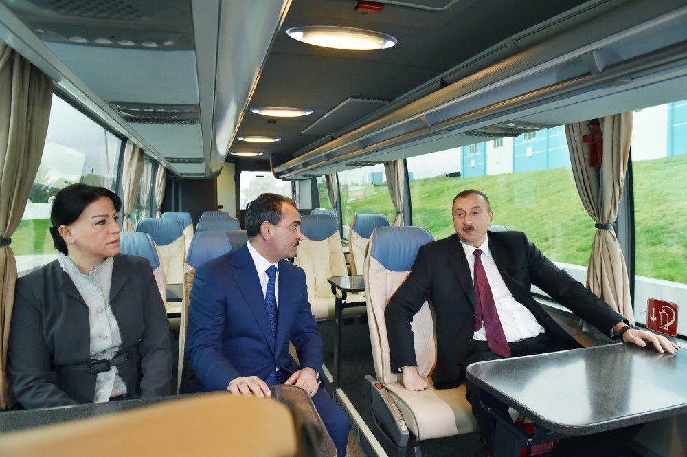 Prezident İlham Əliyev Ceyranbatan Ultrasüzgəcli Sutəmizləyici Qurğular Kompleksinin açılışında iştirak edib (FOTO)