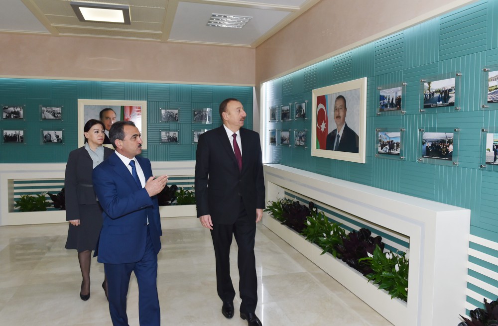 Prezident İlham Əliyev Ceyranbatan Ultrasüzgəcli Sutəmizləyici Qurğular Kompleksinin açılışında iştirak edib (FOTO)