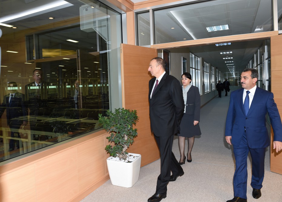 Prezident İlham Əliyev Ceyranbatan Ultrasüzgəcli Sutəmizləyici Qurğular Kompleksinin açılışında iştirak edib (FOTO)