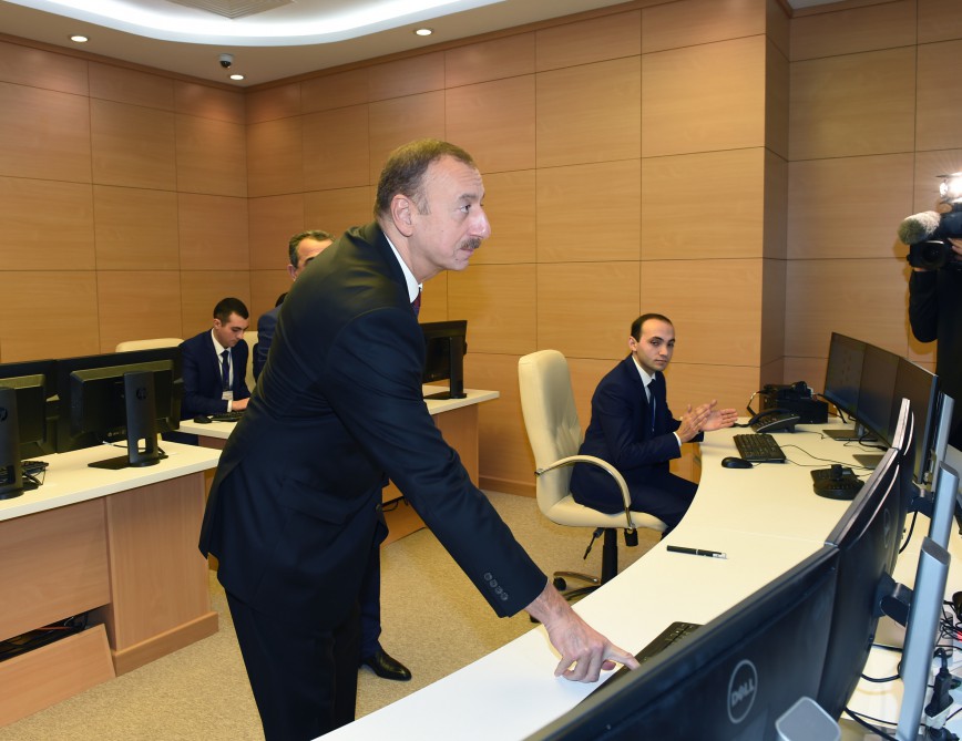 Prezident İlham Əliyev Ceyranbatan Ultrasüzgəcli Sutəmizləyici Qurğular Kompleksinin açılışında iştirak edib (FOTO)