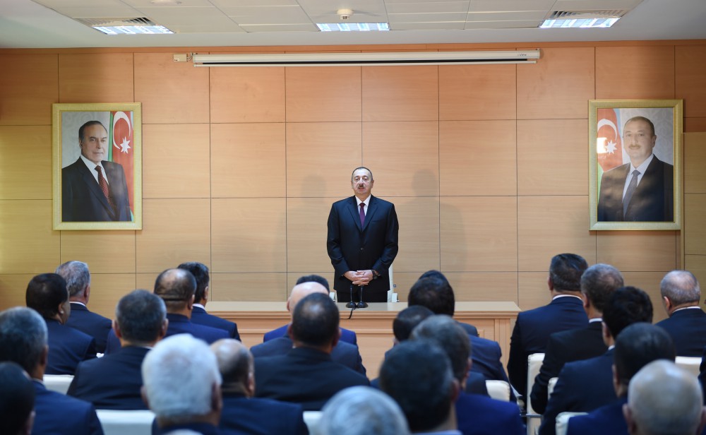 Prezident İlham Əliyev Ceyranbatan Ultrasüzgəcli Sutəmizləyici Qurğular Kompleksinin açılışında iştirak edib (FOTO)