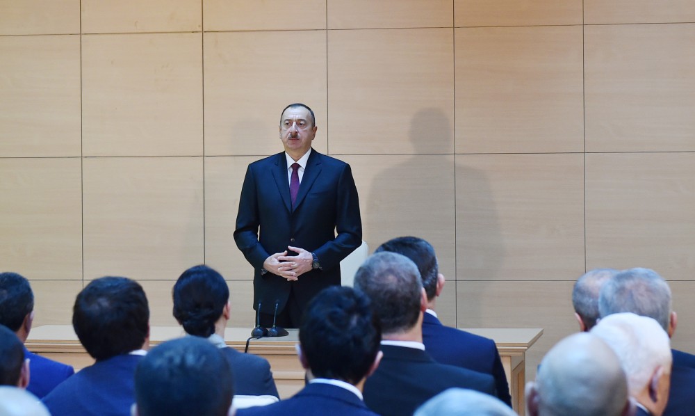 Prezident İlham Əliyev Ceyranbatan Ultrasüzgəcli Sutəmizləyici Qurğular Kompleksinin açılışında iştirak edib (FOTO)