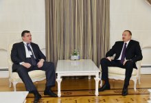 Prezident İlham Əliyev Rusiya Dövlət Dumasının komitə sədrini qəbul edib (FOTO)