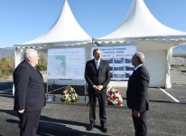 İlham Əliyev Şəki-Qax-Zaqatala avtomobil yolunun Şəki-Qax hissəsinin yenidənqurmadan sonra açılışında iştirak edib (FOTO)