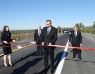 İlham Əliyev Şəki-Qax-Zaqatala avtomobil yolunun Şəki-Qax hissəsinin yenidənqurmadan sonra açılışında iştirak edib (FOTO)