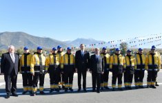 İlham Əliyev Şəki-Qax-Zaqatala avtomobil yolunun Şəki-Qax hissəsinin yenidənqurmadan sonra açılışında iştirak edib (FOTO)