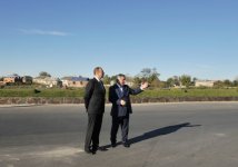 Yevlax-Balakən magistralının genişləndirilməsi işləri ilə tanışlıq (FOTO)