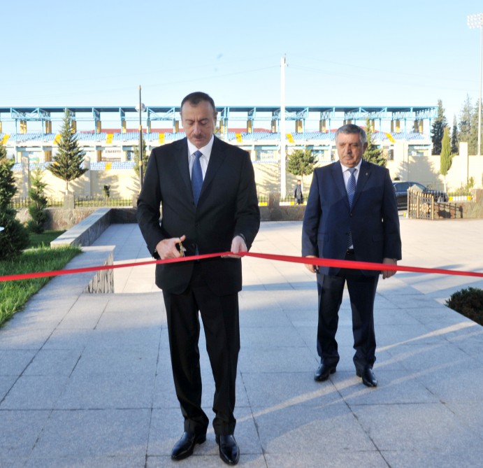 Prezident İlham Əliyev Zaqatala şəhərində Heydər Əliyev Mərkəzinin açılışında iştirak edib (FOTO)
