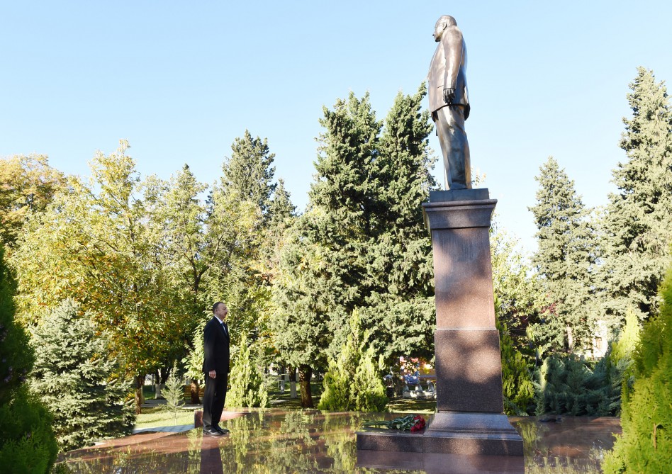 Prezident İlham Əliyev Zaqatala rayonuna səfərə gəlib (FOTO)