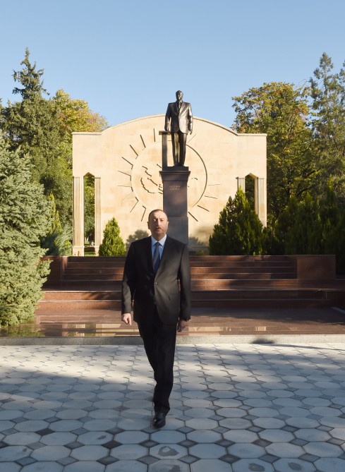 Prezident İlham Əliyev Zaqatala rayonuna səfərə gəlib (FOTO)