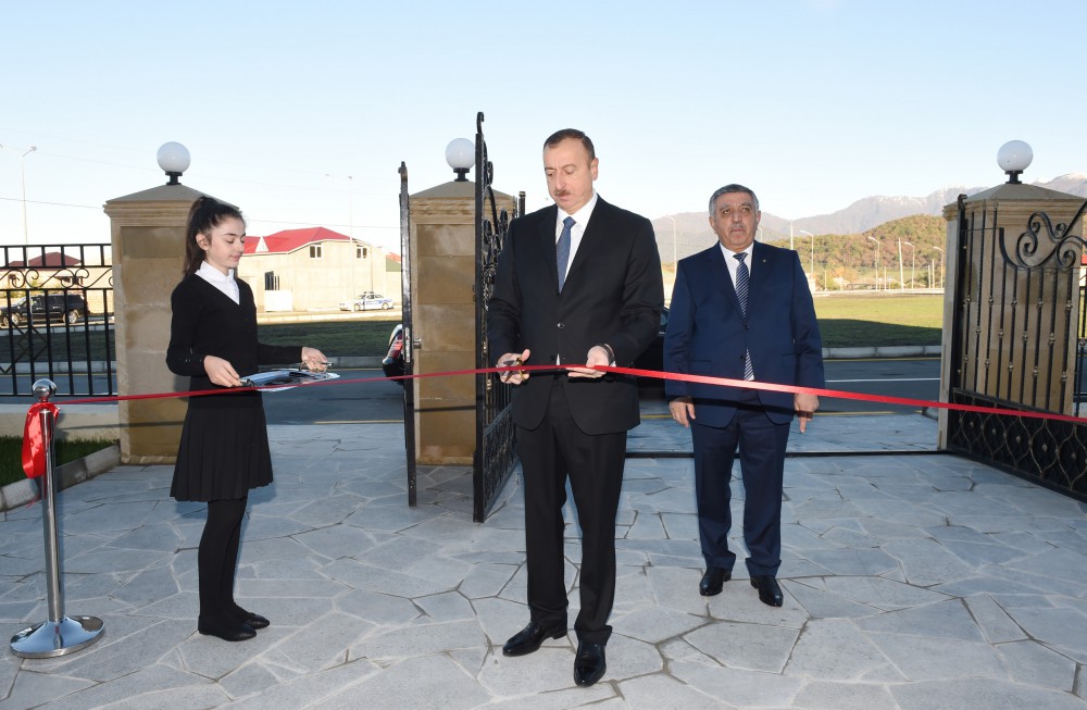 Heydər Əliyev Fondunun təşəbbüsü ilə Zaqatalada inşa edilən uşaq bağçası istifadəyə verilib (FOTO)