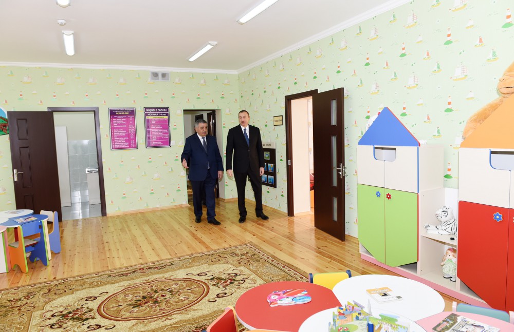 Heydər Əliyev Fondunun təşəbbüsü ilə Zaqatalada inşa edilən uşaq bağçası istifadəyə verilib (FOTO)