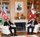 Azərbaycan və Gürcüstan prezidentlərinin təkbətək görüşü olub (FOTO)