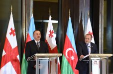 Prezident İlham Əliyev: Azərbaycanla Gürcüstanın əlaqələrinin təməlində xalqlarımızın birliyi, birgə tariximiz və qardaşlığımız dayanır