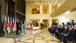 Prezident İlham Əliyev: Azərbaycanla Gürcüstanın əlaqələrinin təməlində xalqlarımızın birliyi, birgə tariximiz və qardaşlığımız dayanır