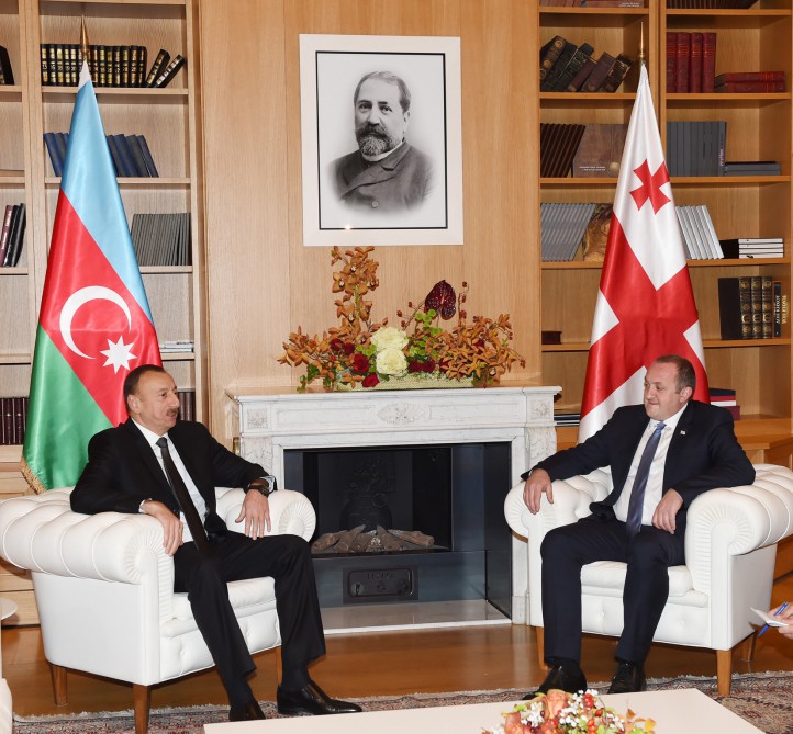 Azərbaycan və Gürcüstan prezidentlərinin təkbətək görüşü olub (FOTO)