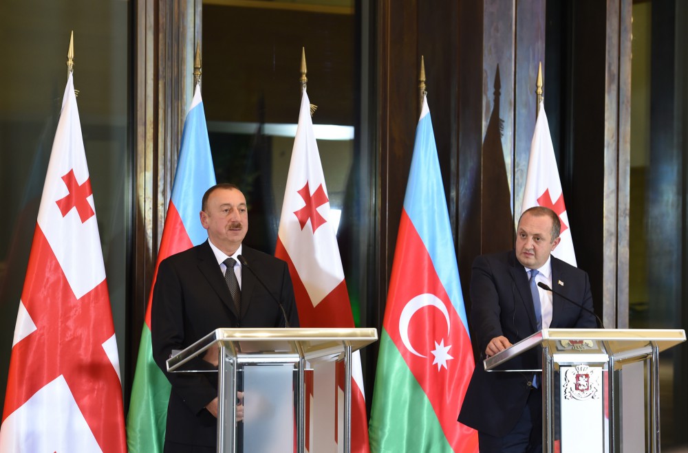 Prezident İlham Əliyev: Azərbaycanla Gürcüstanın əlaqələrinin təməlində xalqlarımızın birliyi, birgə tariximiz və qardaşlığımız dayanır