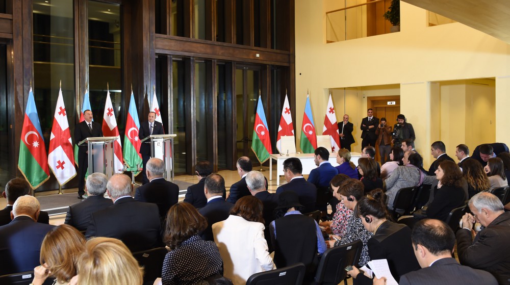 Prezident İlham Əliyev: Azərbaycanla Gürcüstanın əlaqələrinin təməlində xalqlarımızın birliyi, birgə tariximiz və qardaşlığımız dayanır