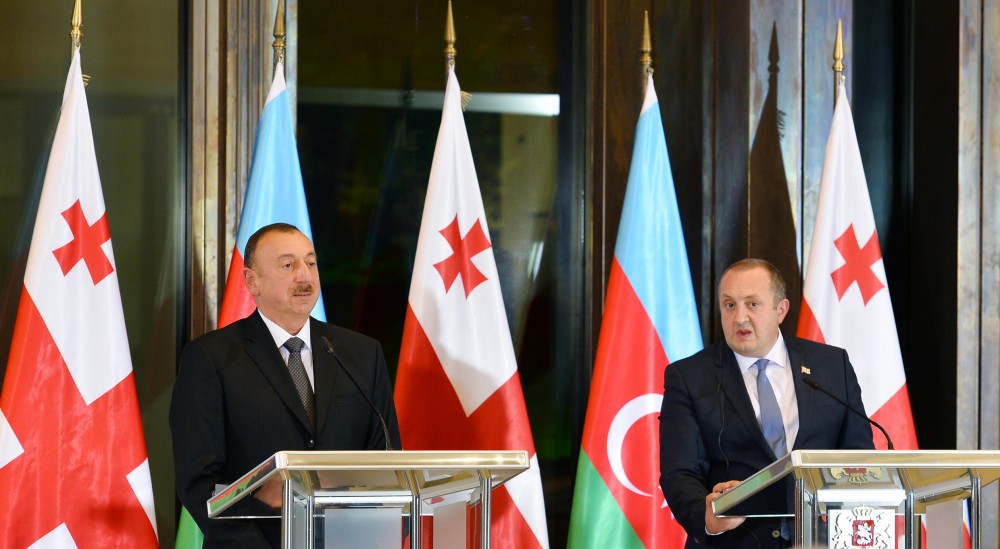 Prezident İlham Əliyev: Azərbaycanla Gürcüstanın əlaqələrinin təməlində xalqlarımızın birliyi, birgə tariximiz və qardaşlığımız dayanır