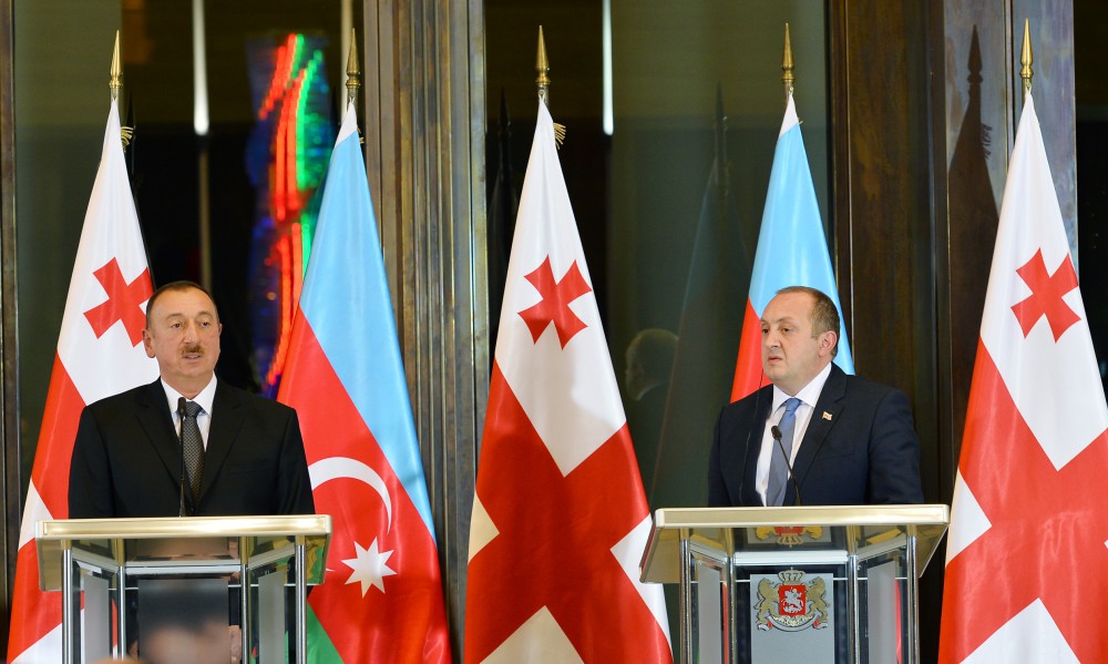Prezident İlham Əliyev: Azərbaycanla Gürcüstanın əlaqələrinin təməlində xalqlarımızın birliyi, birgə tariximiz və qardaşlığımız dayanır